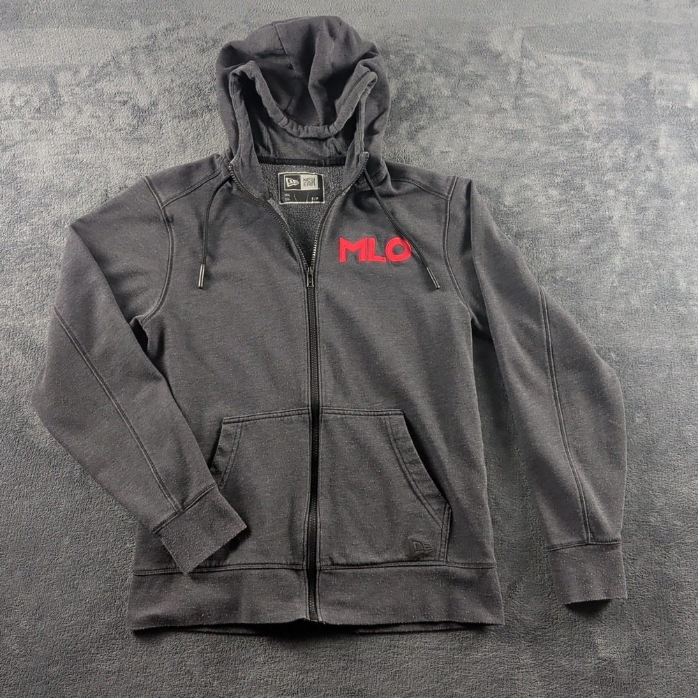 NEW ERA WICKING FLEECE,  FULL ZIP PULLOVER HOODIE DRAWCORD, 2-FRONT POCKETS, S